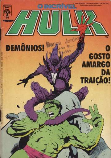 O Incrível Hulk Abril 60