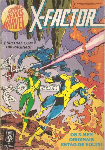 Grandes Heróis Marvel - 1ª Série 30 - Os X-Men Originais Estão de Volta