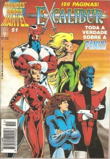 Grandes Heróis Marvel - 1ª Série 51 - Excalibur - Toda A verdade Sobre a Fenix!