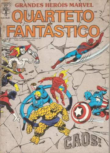 Grandes Heróis Marvel - 1ª Série 19 - Quarteto Fantástico - Caos!