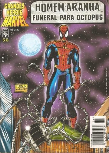 Grandes Heróis Marvel - 1ª Série 56 - Homem-Aranha - Funeral para Octopus