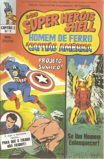 Homem de Ferro e Capitão América (Capitão Z) - 3ª Série (fac-símile) - Edição Brinde Marvel 40 Anos no Brasil 0