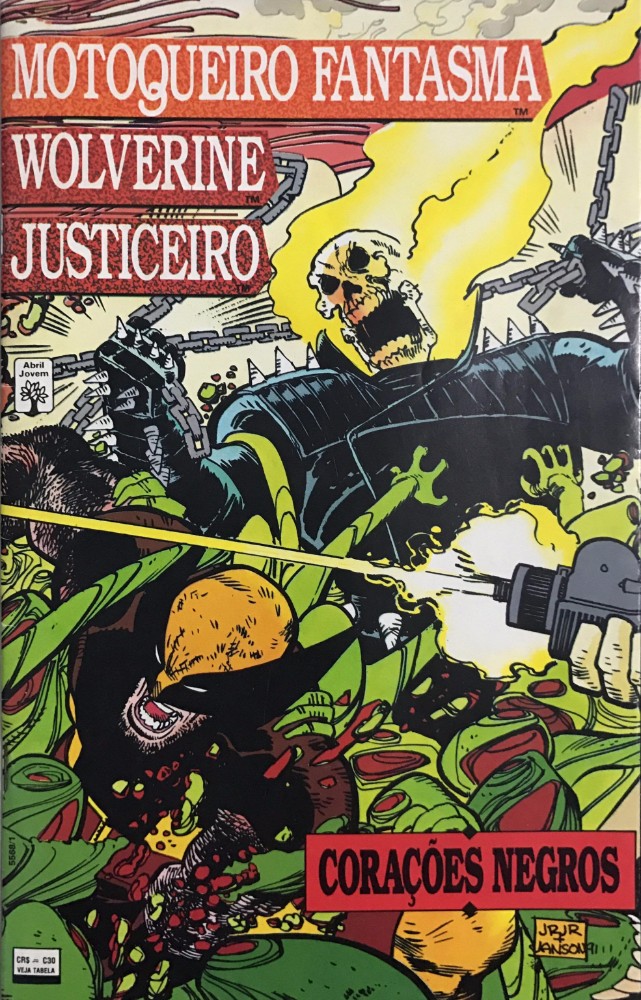 <span>Motoqueiro Fantasma, Wolverine & Justiceiro – Corações Negros</span>