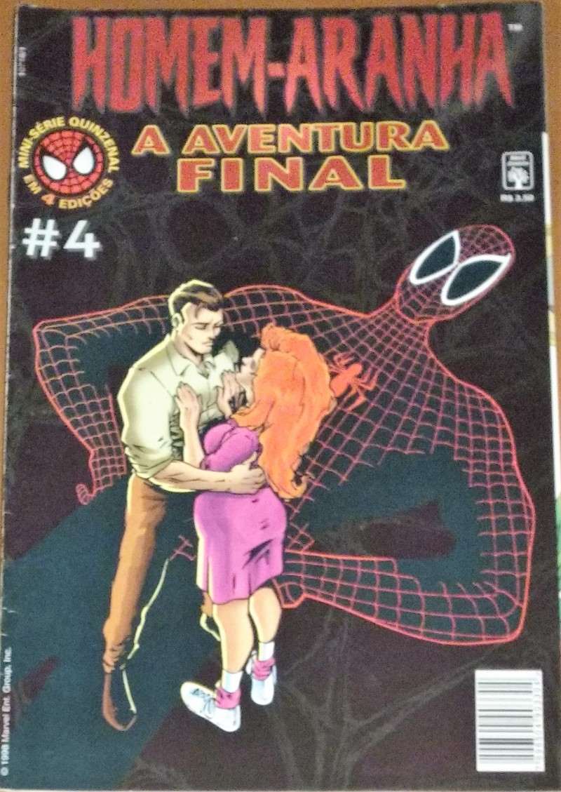 HQ Homem Aranha A Aventura Final Mini Série em 4 Edições