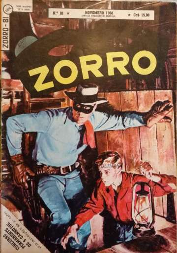 Zorro - 1ª Série (Ebal) 81  [Danificado: Capa Rasgada, Usado]