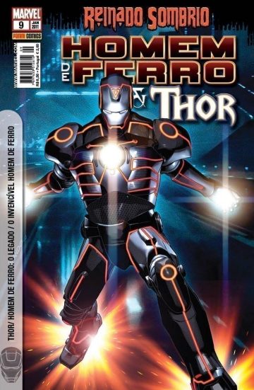 O Invencível Homem de Ferro / Homem de Ferro e Thor - 1ª Série - (Capa Variante TRON) 9