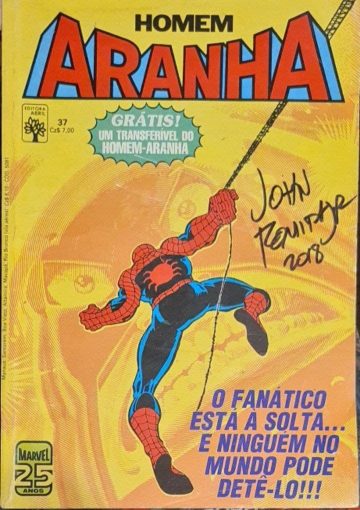 O Homem-Aranha Abril (1ª Série) - AUTOGRAFADA POR JOHN ROMITA JR. 37