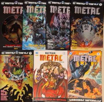 Noites de Trevas: Metal 0 - Coleção Metal Completo: Batman Especial #1-2 + Noites de Trevas #1-5