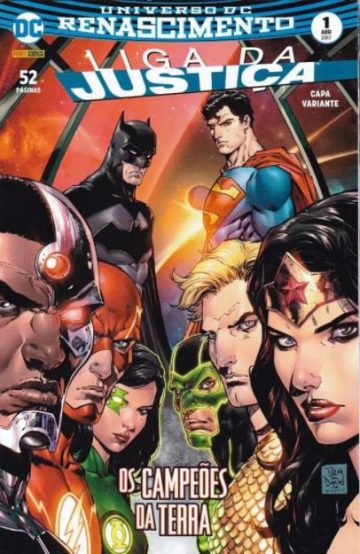 Liga da Justiça Panini 3ª Série - Universo DC Renascimento - (Capa Variante) 1