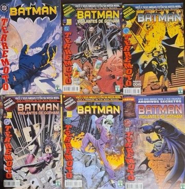 Batman: Terremoto - (Box completo - Caixa + Batman 5ª Série # 33 e 34; Batman Vigilantes de Gotham # 33 a 35) 0