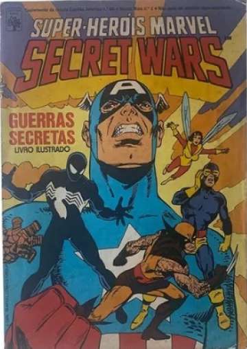 Álbum de Figurinhas Super-Heróis Marvel Secret Wars Guerras Secretas Completo