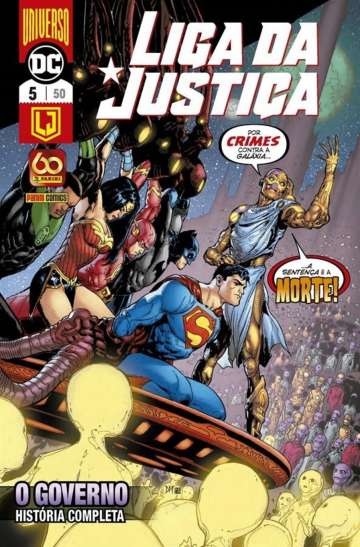 Liga da Justiça Panini 3ª Série - Universo DC Renascimento - 5 : O Governo História Completa 50