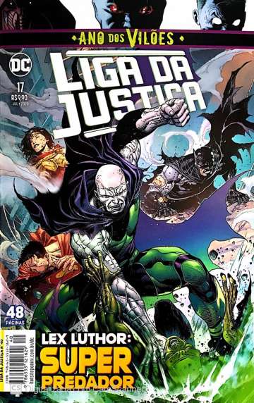 Liga da Justiça Panini 3ª Série - Universo DC Renascimento 40 - 17