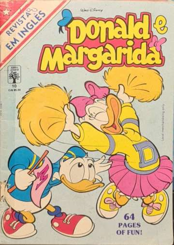 Revista em Inglês - Disney 10 - Donald e Margarida  [Danificado: Com Fita Adesiva, Usado]