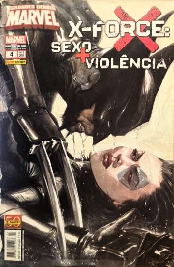 Grandes Heróis Marvel (Panini) 4 - X-Force: Sexo + Violência  [Danificado: Capa Descascada, Usado]