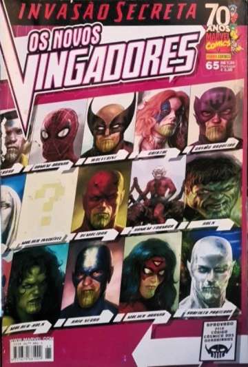 Os Poderosos Vingadores/Os Novos Vingadores/Os Vingadores 65  [Danificado: Capa Descascada, Usado]