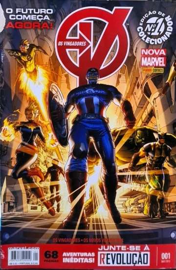 Os Vingadores - 1ª Série (Nova Marvel) 1  [Danificado: Capa Descascada, Usado]