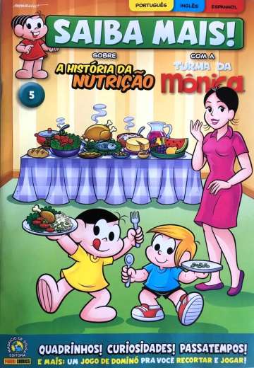 Saiba Mais! com a Turma da Mônica (3ª Série - 2024) - em Português 5 - sobre a História da Nutrição