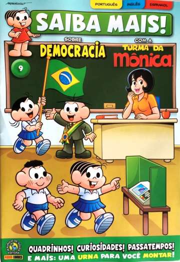 Saiba Mais! com a Turma da Mônica (3ª Série - 2024) - em Português 9 - sobre Democracia