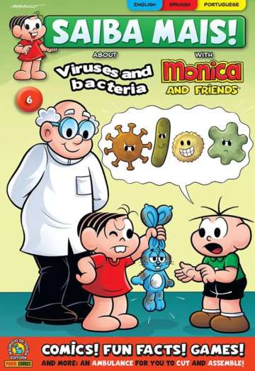 Saiba Mais! with Monica and friends (3ª Série - 2024) - em Inglês 6 - about Viruses and Bacteria